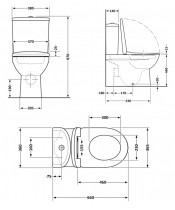 Унитаз Qtap Virgo QT18226092AW Ultra Quiet с сиденьем Slim Duroplast / Soft-close / Quick Release  - фото №3, в окне, миниатюра