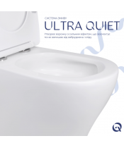 Унитаз Qtap Virgo QT18226092AW Ultra Quiet с сиденьем Slim Duroplast / Soft-close / Quick Release  - фото №3, в окне, миниатюра