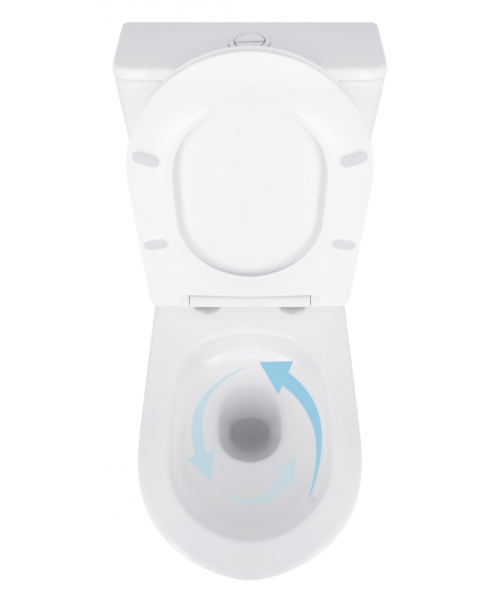 Унитаз Qtap Virgo QT18226092AW Ultra Quiet с сиденьем Slim Duroplast / Soft-close / Quick Release  - фото №3, в окне