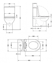 Унитаз Qtap Vlasta QT28228300W Ultra Quiet с сиденьем Slim Duroplast / Soft-close / Quick Release  - фото №3, в окне, миниатюра