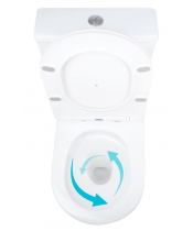 Унитаз Qtap Vlasta QT28228300W Ultra Quiet с сиденьем Slim Duroplast / Soft-close / Quick Release  - фото №3, в окне, миниатюра