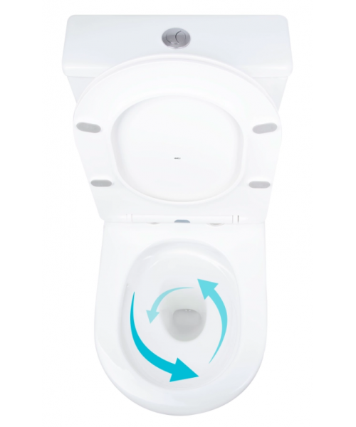 Унитаз Qtap Vlasta QT28228300W Ultra Quiet с сиденьем Slim Duroplast / Soft-close / Quick Release  - фото №3, в окне