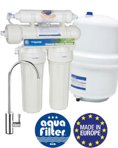 Система обратного осмоса Aquafilter FRO4JG (RX44111XXX) - фото №1 Система обратного осмоса Aquafilter FRO4JG (RX44111XXX) - фото №1